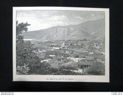 La Città E Il Porto Di La Guaira, In Venezuela Stampa Del 1902 - Sonstige & Ohne Zuordnung