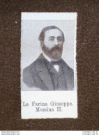 Deputato Del 1° Parlamento D'Italia 1861 Giuseppe La Farina Di Messina - Autres & Non Classés