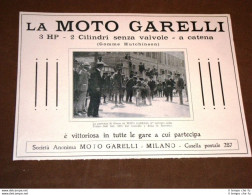 Pubblicità D'epoca Per Collezionisti Anno 1920 Motocicletta Garelli - Autres & Non Classés