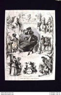 Storia Della Moda - L'origine Del Manicotto Incisione Del 1869 - Ante 1900