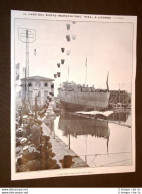 Livorno 15 Settembre 1907 Il Varo Dell'incrociatore "Pisa" - Altri & Non Classificati