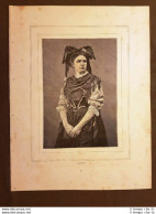 L'Alsazia O L'Alsace Donna In Costume Tipico Moda Grande Litografia Del 1857 - Antes 1900