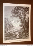 Gravure Année 1872 Matinée D'automne Peinture Par Grandsire - Altri & Non Classificati