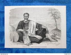 Gravure Année 1861 - Marabut De L'Adrar - Avant 1900