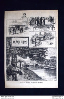 Milano - Naviglio Fuori Porta Ticinese Incisione Del 1886 - Avant 1900