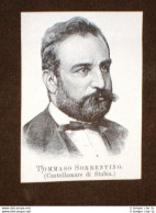 Deputato Nel 1894 Onorevole Tommaso Sorrentino Castellamare Castellammare Stabia - Before 1900