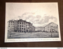 Milano Nel 1898 Commemorazione Delle 5 Giornate Piazza Del Duomo Nel 1848 - Sonstige & Ohne Zuordnung
