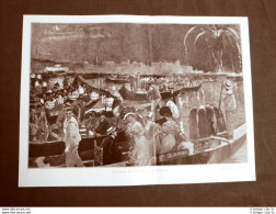 Venezia Nel 1910 La Festa Del Redentore Disegno Dal Vero Di L. Bompard - Autres & Non Classés