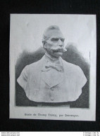 Busto Di Thomy Thiery, Di Charles Desvergne Stampa Del 1903 - Altri & Non Classificati