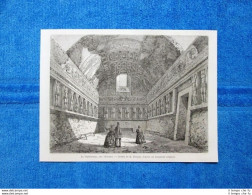 Gravure Année 1864 - La Tépidarium (Pompei - Italie) - Le Terme (Pompei-Italia) - Ante 1900