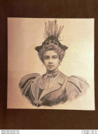 La Moda Ed Il Costume In Italia Nel 1896 Cappello Per Donna (8) - Antes 1900