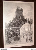 Commemorazione All'Ossario Di Mentana Nel 1898 - Ante 1900