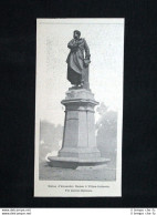 Statua Di Alexandre Dumas A Villers - Cotterets, In Francia Stampa Del 1902 - Altri & Non Classificati