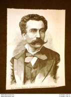 Avv.Filippo Mariotti Nel 1887 Segretario Generale Del Ministero Dell'Istruzione - Antes 1900