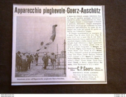 Pubblicità Epoca Collezionisti Apparecchio Fotografico Goerz Anschutz Acrobata - Otros & Sin Clasificación