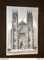 Cattedrale Di York O York Minster Incendiata 20.05.1840 - Ante 1900