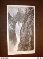 Rarissima Veduta Della Cascata Dell'Aar Nel 1877 Handeck - Svizzera - Vor 1900