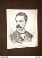 Scrittore Roberto Sacchetti Di Torino Morto Nel 1881 - Antes 1900