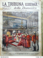 La Tribuna Illustrata 20 Febbraio 1898 Vaticano Papa Pellegrini Naufragio Matteo - Before 1900