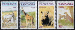 TANZANIE - ANIMAUX SAUVAGES - N° 285 A 288 - NEUF** MNH - Autres & Non Classés