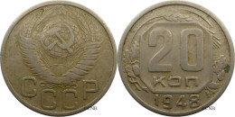 URSS - 20 Kopeck 1948 - TB+/VF35 - Mon5486 - Russia