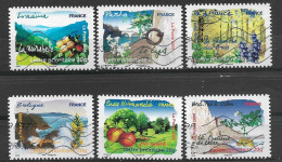 France 2009 Oblitéré Autoadhésif   N° 292 - 295  - 296 - 297 - 299 - 302    "   Flore Des Régions   " Flore Du Nord - Used Stamps