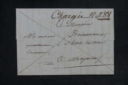 FRANCE - Lettre Pour Mayence, à Voir Mention Manuscrite " Chargée "   - L 152399 - 1801-1848: Voorlopers XIX