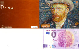 0-Euro PEBR 2022-1 VINCENT VAN GOGH - ZELFPORTRET MET GRUZE VILTHOED First Issue Pack No. Nur Bis #250 ! - Pruebas Privadas