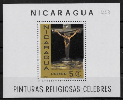 NICARAGUA - ART - DALI - PEINTURE RELIGIEUSE - BF 108 - NEUF** MNH - Tableaux