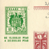 España 1963 LETRA DE CAMBIO — Timbre Fiscal 7ª Clase 60 Ptas. — Timbrología - Fiscale Zegels