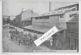 2 CARTES CHOCOLATERIE LOMBART CHARGEMENT SORTIE ECURIES PARIS AV CHOISY   ANIMATION    BEAU PLAN - Otros Monumentos