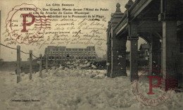 FRANCIA. FRANCE. BIARRITZ - Une Grande Marée Devant L'hôtel Du Palais Et Sous Les Arcades Du Casino Municipal - Biarritz