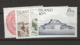 1986 MNH Iceland, Michel 654-87 Postfris** - Nuevos