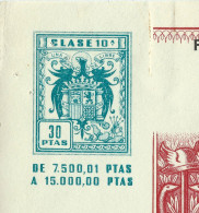 España 1966 LETRA DE CAMBIO — Timbre Fiscal 10ª Clase 30 Ptas. — Timbrología - Revenue Stamps