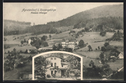 AK Agnetendorf I. Riesengebirge, Hotel-Pension Höniger  - Schlesien