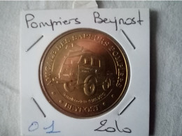 Médaille Touristique Monnaie De Paris 01 Beynost Pompiers 2010 - 2010