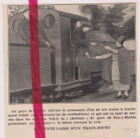 Gare De Tan Y Bwich - 100 Jarige Trein Train - Orig. Knipsel Coupure Tijdschrift Magazine - 1937 - Unclassified