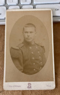 Réal CDV Vers 1880 MILITARIA  - Militaire  Soldat, Uniforme  Photographie Américain Pau  Pyrénées Atlantiques 64 - Anciennes (Av. 1900)