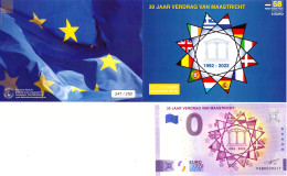 0-Euro PEBH 2022-1 30 JAAR VERDRAG VAN MAASTRICHT First Issue Pack No. Nur Bis #250 ! - Pruebas Privadas