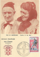 Carte Maximum   , N°1332 Yt, Journée Du Timbre, Pays De Montbéliard, Sourires De Nos Aïeuxe 17/3/1962 Vieux Charmont - 1960-1969