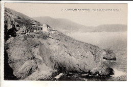 ALGERIE - CORNICHE ORANAISE - VUE PRISE DEVANT PORT ARTHUR - Cartes Postales Ancienne - Oran