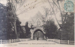 Vernantes Entree Principale Du Chateau Du Loroux  Carte Postale Animee 1904 - Saumur
