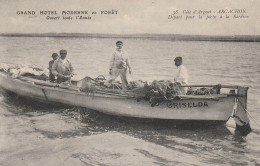 Arcachon - Départ Pour La Pêche à La Sardine - Pinasse Griselda - Grand Hôtel Moderne En Forêt - Otros & Sin Clasificación