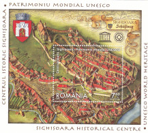 Romania 2009 World Heritage, Sighisoara S/s, USED, History - Coat Of Arms - Unesco - World Heritage - Used Stamps