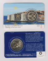 CROACIA  2€ 2.023  SC/UNC  "Clanica Europodrucja-Introduccion Al Euro"  COINCARD    T-DL-13.598 - Kroatien