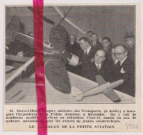 Bruxelles - Salon De La Petite Aviation - Orig. Knipsel Coupure Tijdschrift Magazine - 1937 - Ohne Zuordnung