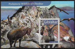 GIBRALTAR - ANIMAUX PREHISTORIQUES - BF 81 - NEUF** MNH - Vor- U. Frühgeschichte