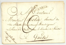 57 VALENCIENNES Marine Marchessaux Pour Guise Contreseing Service De La Marine Royale - 1801-1848: Precursori XIX