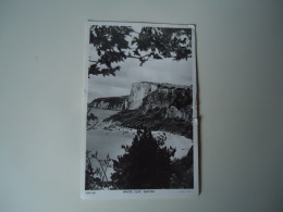 UNITED KINGDOM POSTCARDS WHITE CLIFF SEATON 1951 3 STAMPS POSTMARK TOPOQUAT DEVON   MORE  PURHASES 10% DISCOUNT - Andere & Zonder Classificatie