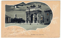 MILANO - ARCO DELLA PACE - Primi '900 - Timbro PALLANZA - Vedi Retro - Formato Piccolo - Milano (Mailand)